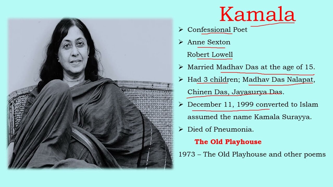 The Old Playhouse by Kamala Surayya line by line explanation in Tamil /TNTET/UGTRB/PGTRB/NET/SET