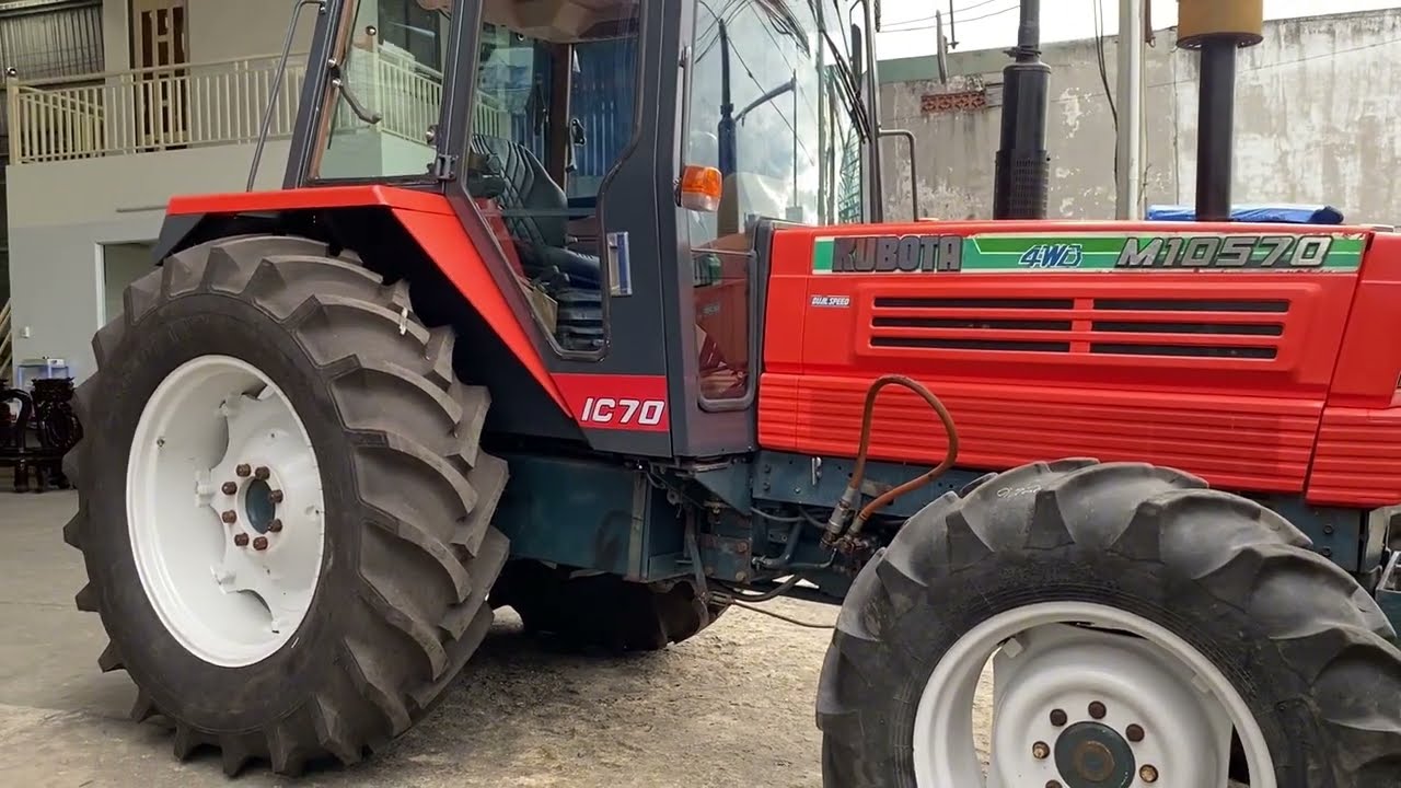 Máy cày kubota M10570 capin máy lạnh lớp trước 12.4-24/11-24 hong 18.4-34 xilanh 5 -hp106 hàng bãi