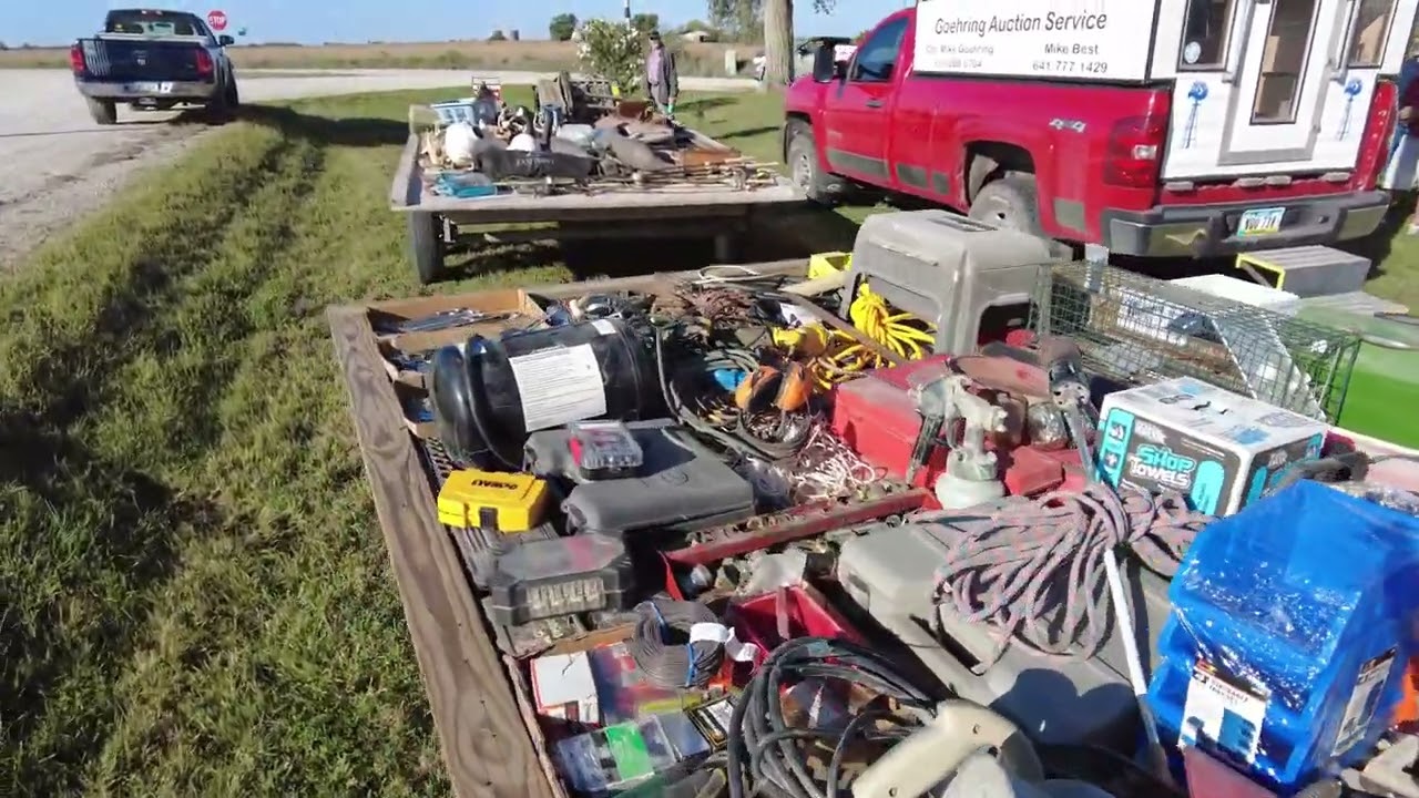 Roland Estate Auction   view of auction items September 27, 2025
