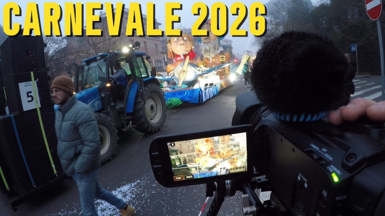 VI PORTO CON ME A FILMARE LA SFILATA DI CARRI DI CARNEVALE AL LIDO DI VENEZIA