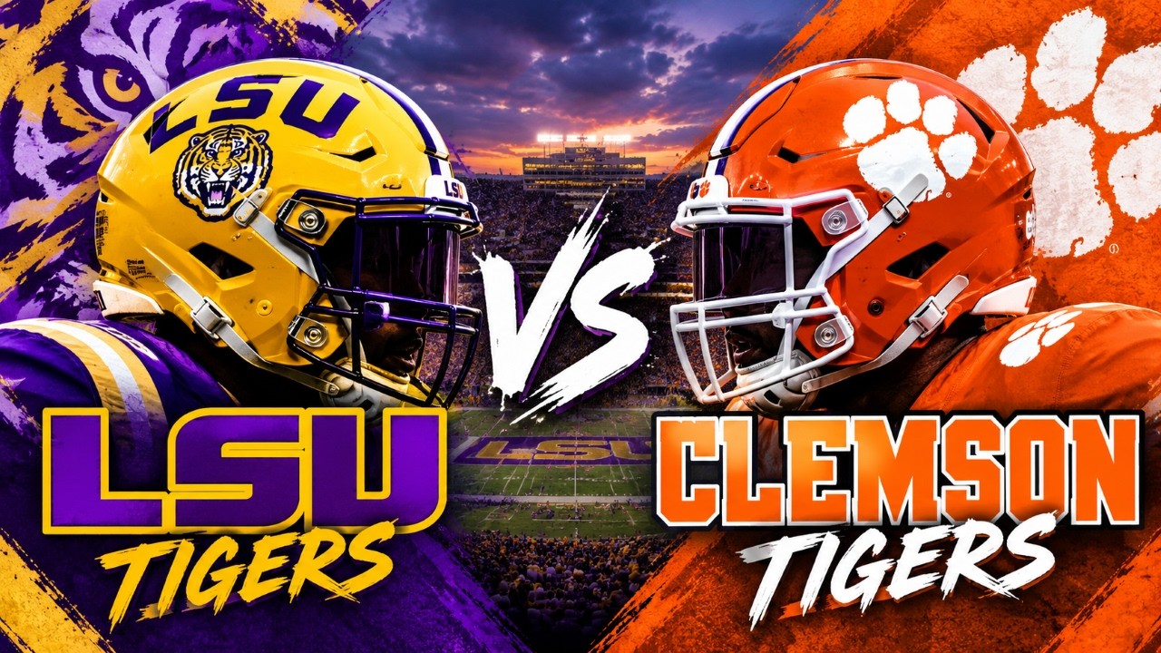 LSU TIGERS VS CLEMSON TIGERS | COLLEGE FOOTBALL LIVE PLAY-BY-PLAY || RFS 📱
