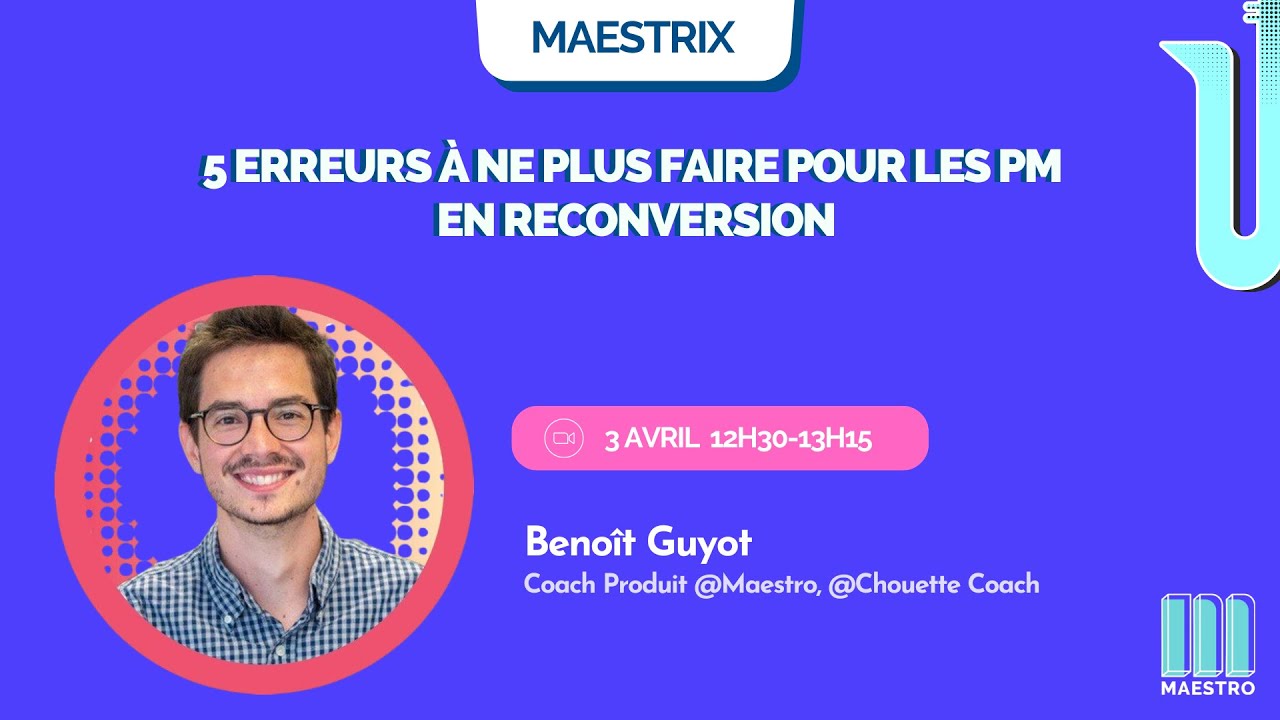 5 erreurs à ne plus faire pour les PM en reconversion