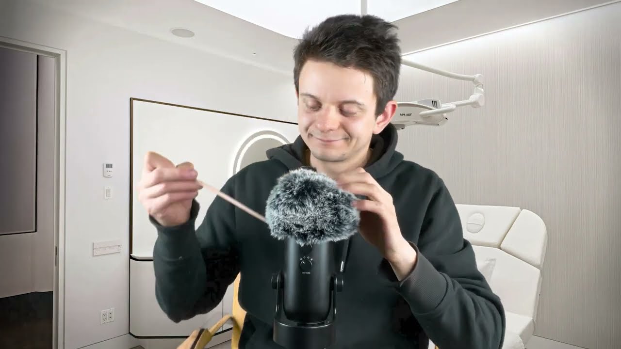asmr lice & bugs removal on fluffy mic