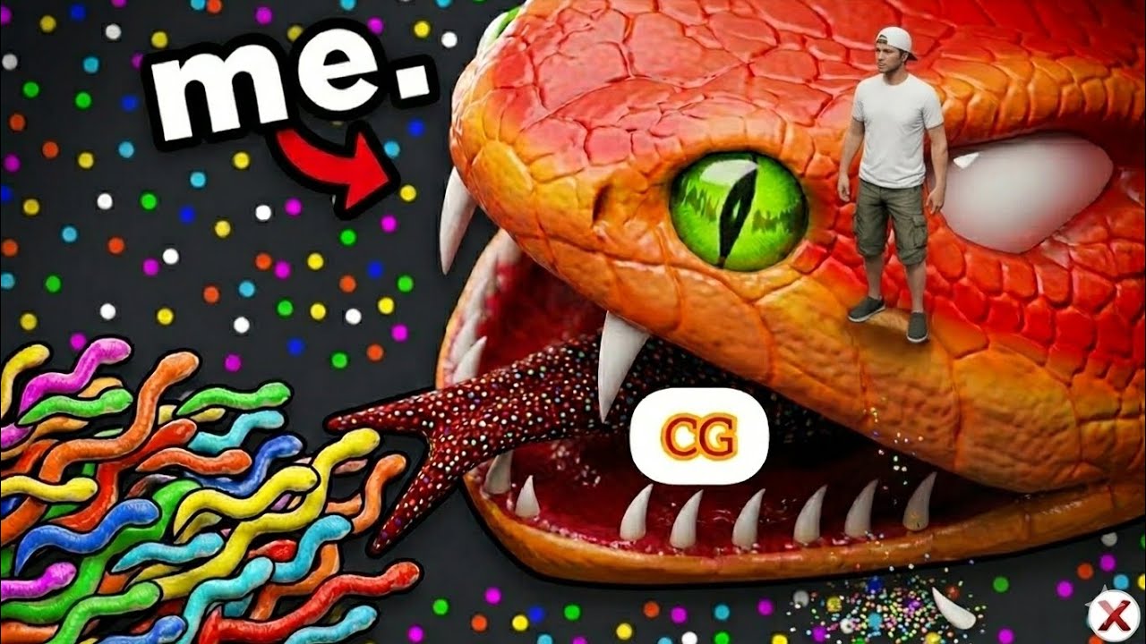 Growing a Snake to MAX SIZE & MAX LEVEL! Snake Clash 100℅ WIN ^¥€