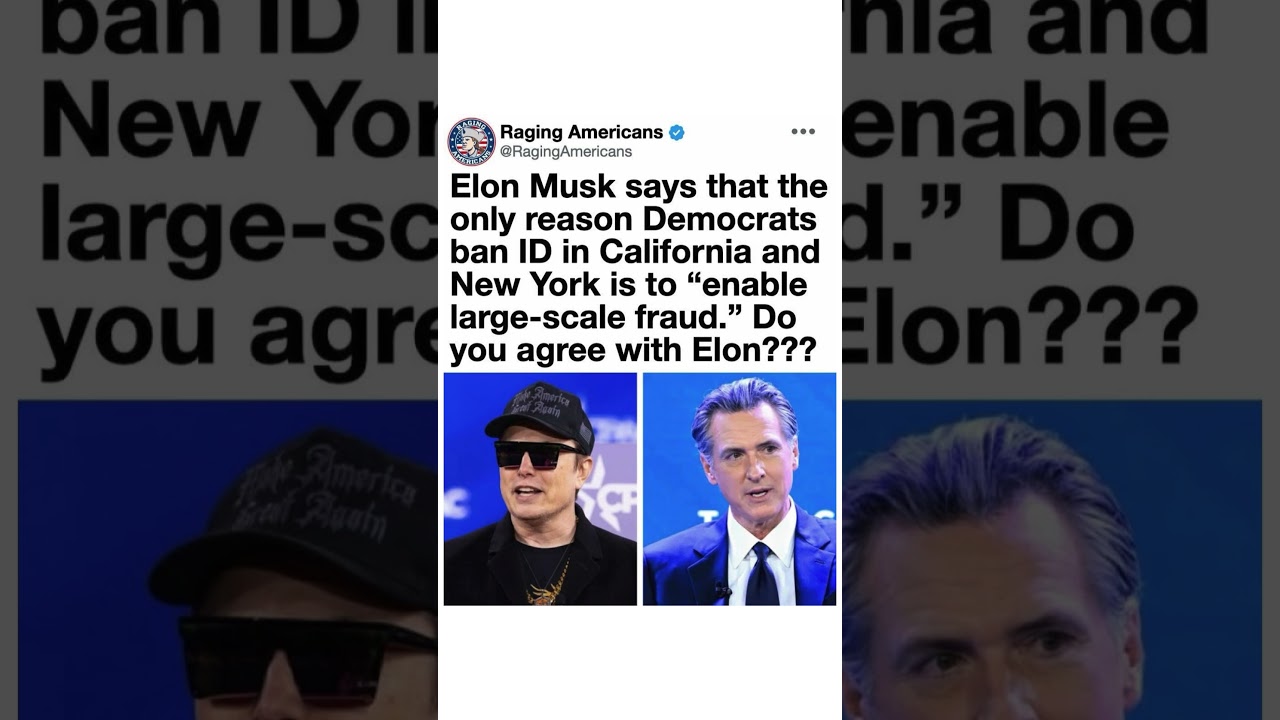 Elon Musk Sparks Voter ID Debate in America 🇺🇸