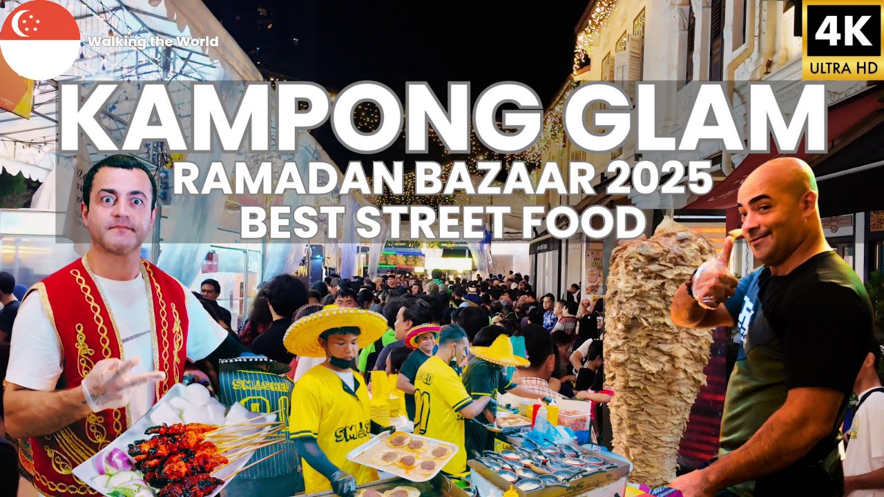 Ultimate Street Food Tour @ Kampong Glam Ramadan Bazaar! 🇸🇬 Singapore's Best Eats 2025 [4K]