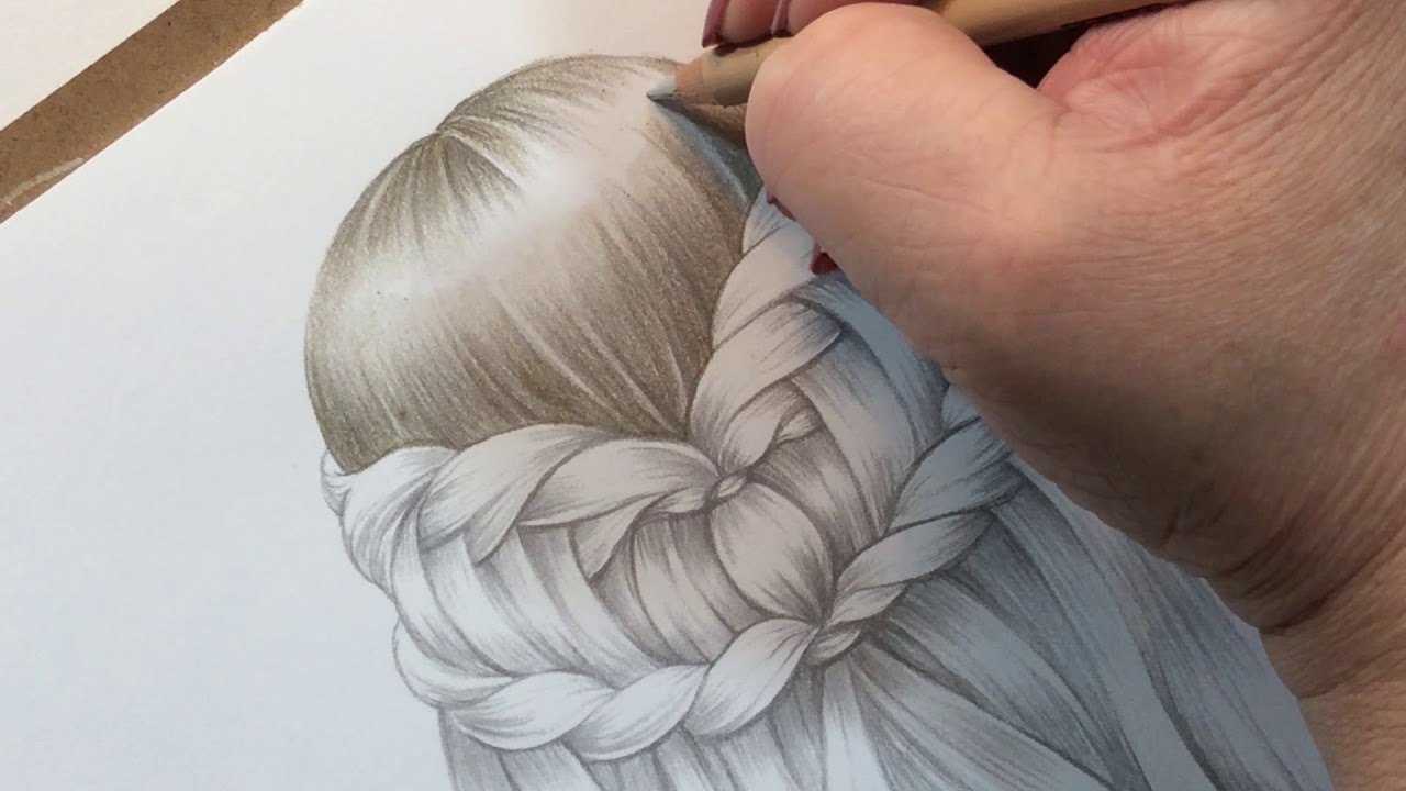 Colouring Tutorial: Ash Blonde hair in Prismacolor Pencils.Part 1.