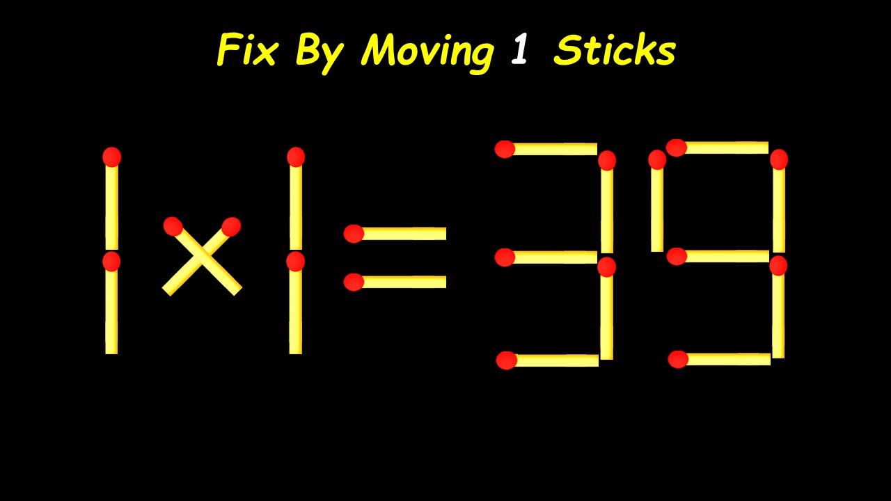 SOUTH KOREA | Fix The Equation by moving 1 stick | Improve IQ | Matchstick Puzzle