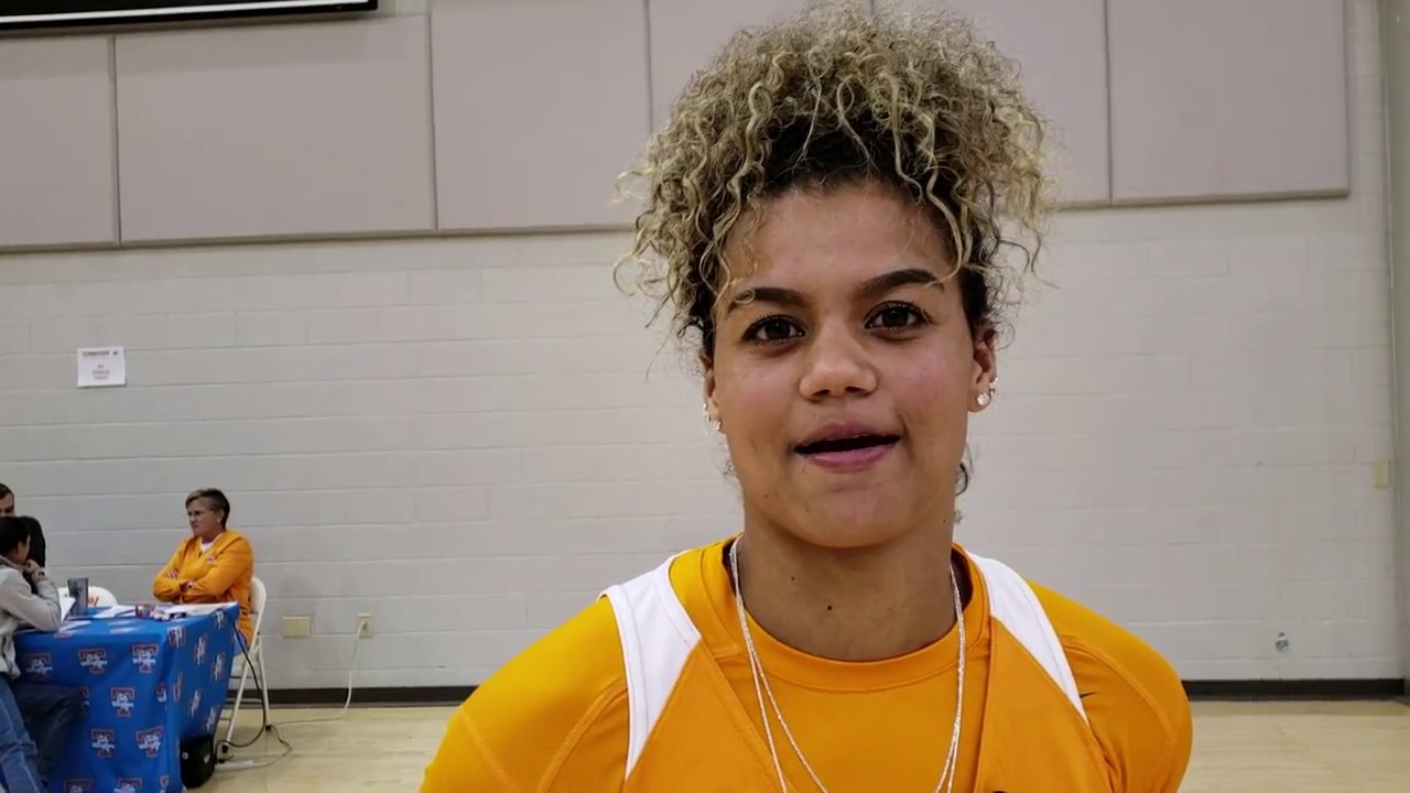 Rae Burrell Lady Vols Media Day 2018