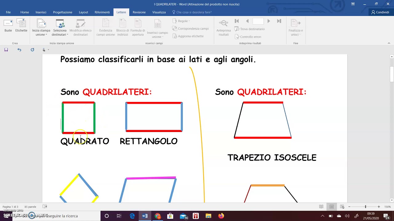 Videolezione I QUADRILATERI