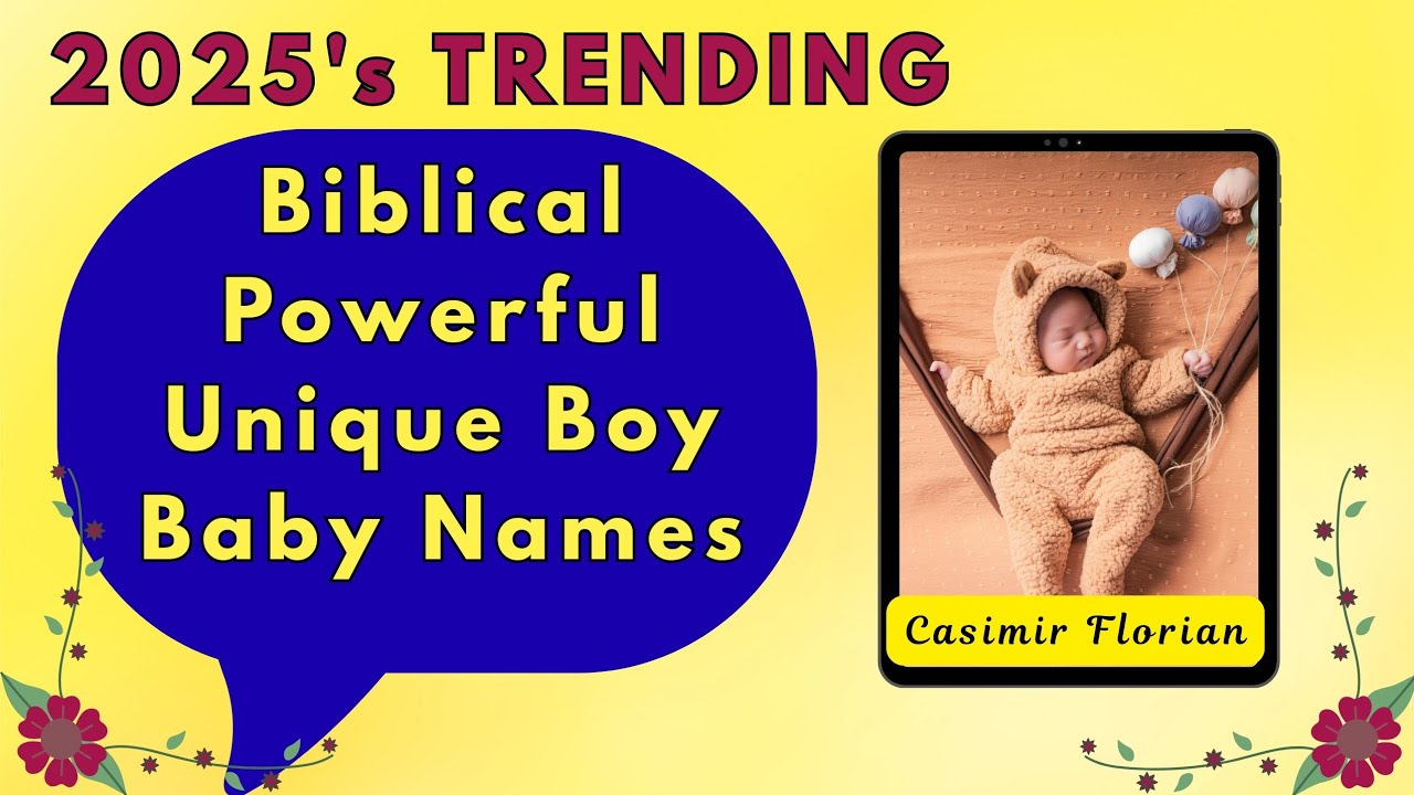 Best Christian Baby Boy Names 2025✝️Rare & Meaningful Biblical Boy Names with Meanings#name#boy 