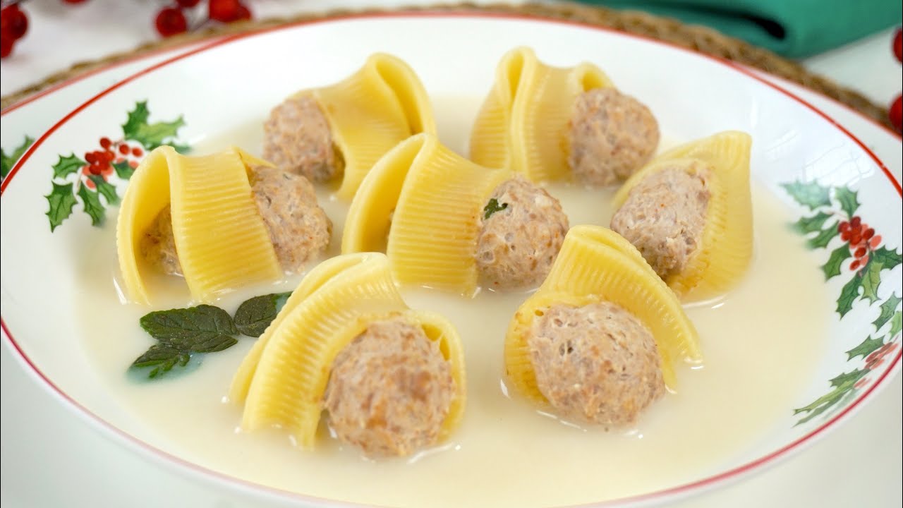 Sopa de galets | Sopa Navideña muy fácil y rápida