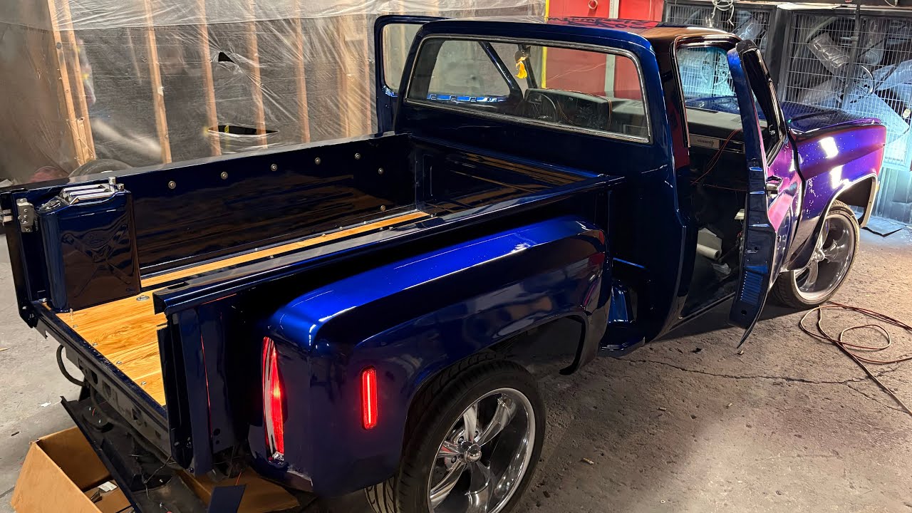 CANDY BLUE 1984 C10 ПОЧТИ ЗАКОНЧЕН #candypaint #c10 #lsswap #paintjob #diy #fyp