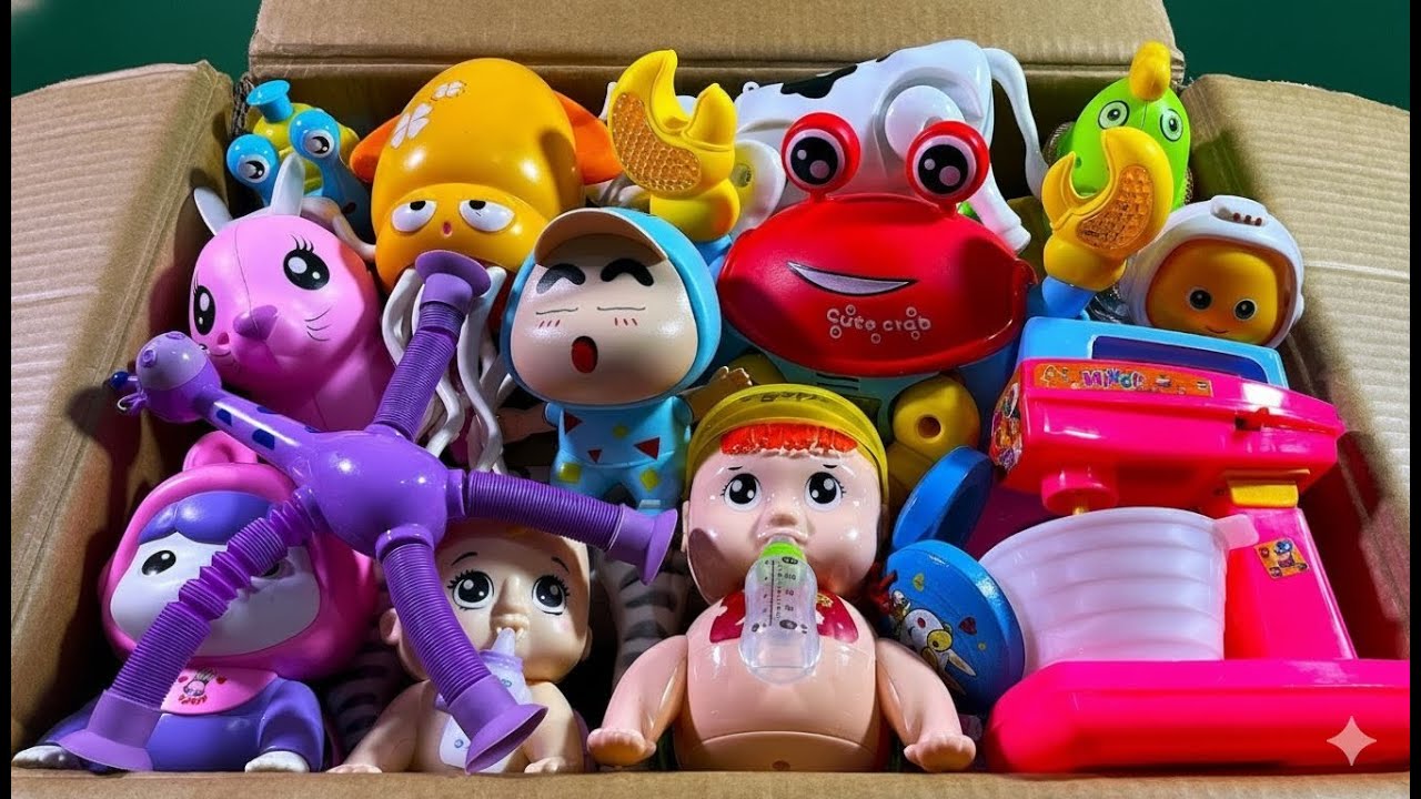 Toy ASMR, 8:49 Minutes Satisfying Cute Princess House Swing Slide Collection Toys Unboxing Review