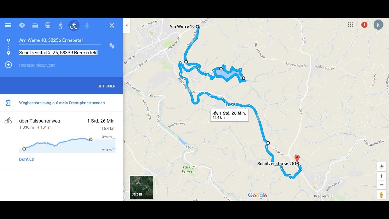 32 km, Straßenbahntrasse Ennepetal nach Breckerfeld