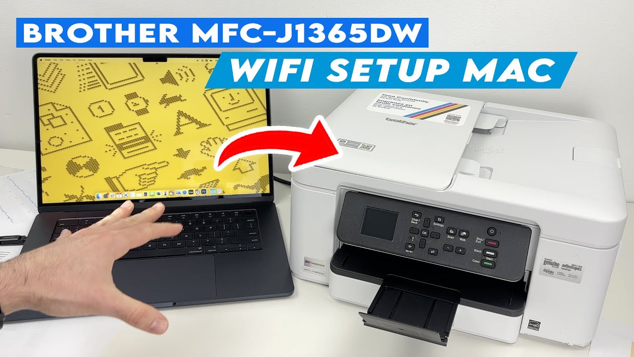 Brother MFC-J1365DW: Как настроить Wi-Fi на компьютере Mac