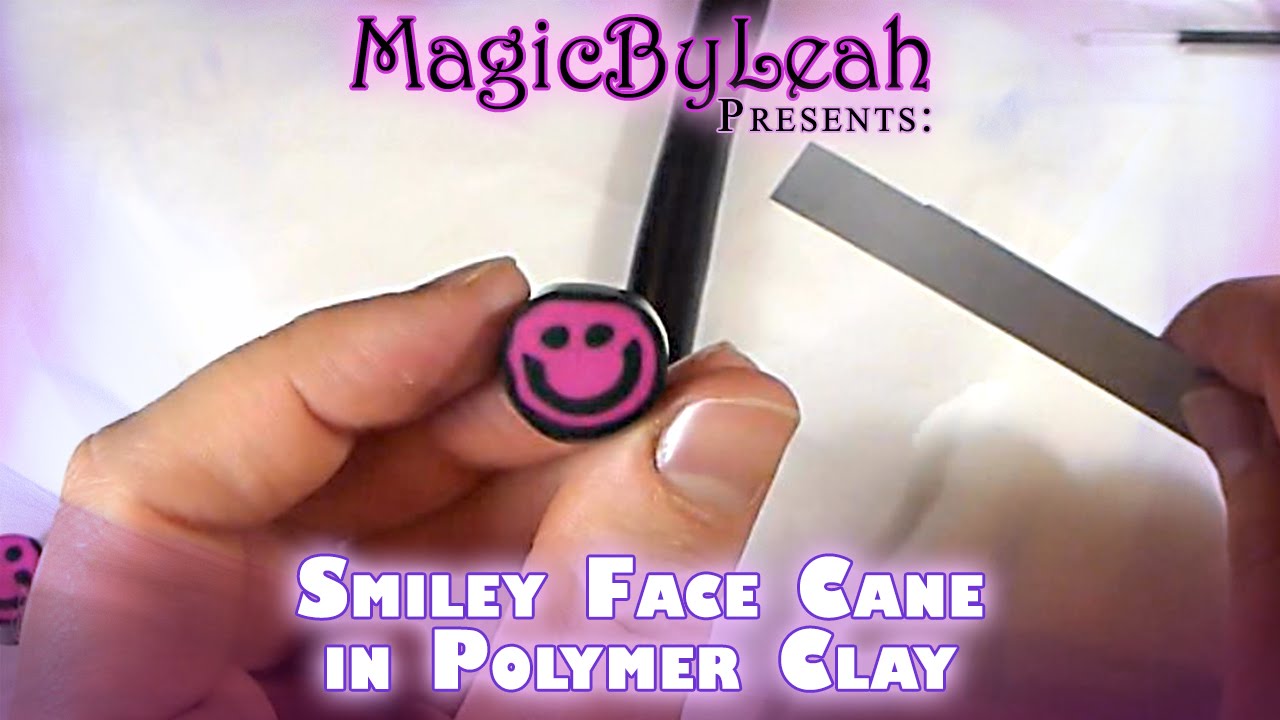 Polymer Clay Smiley Face Cane Beginner Tutorial Video