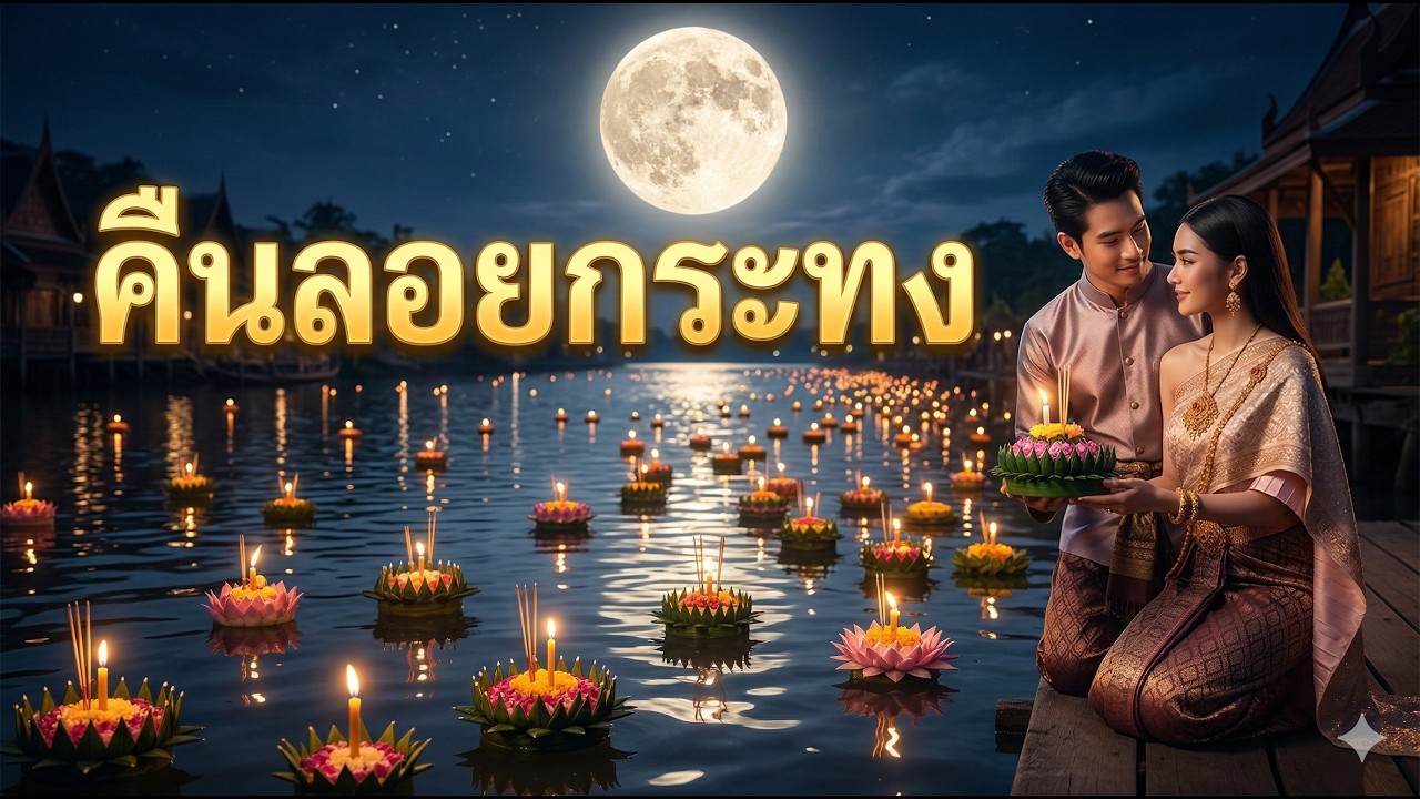 คืนลอยกระทง 🌕 | เพลงลอยกระทงใหม่ โรแมนติก ซึ้งๆ | Thai Loy Krathong Song