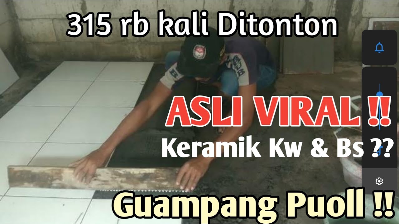 Cara pasang keramik kw dan bs ?? gampang puoll !!
