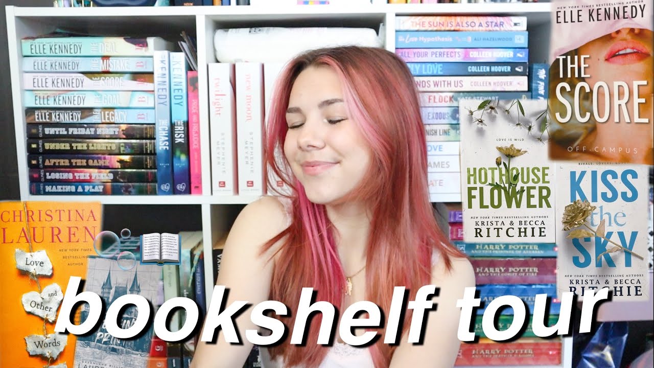 bookshelf tour 2022 // romance, fantasy, mystery, young + new adult