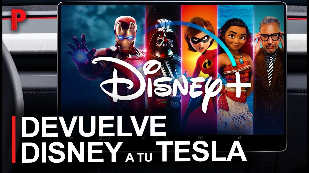 DISNEY+ Nativo en tu TESLA, Auriculares y Solución Volumen Bajo 