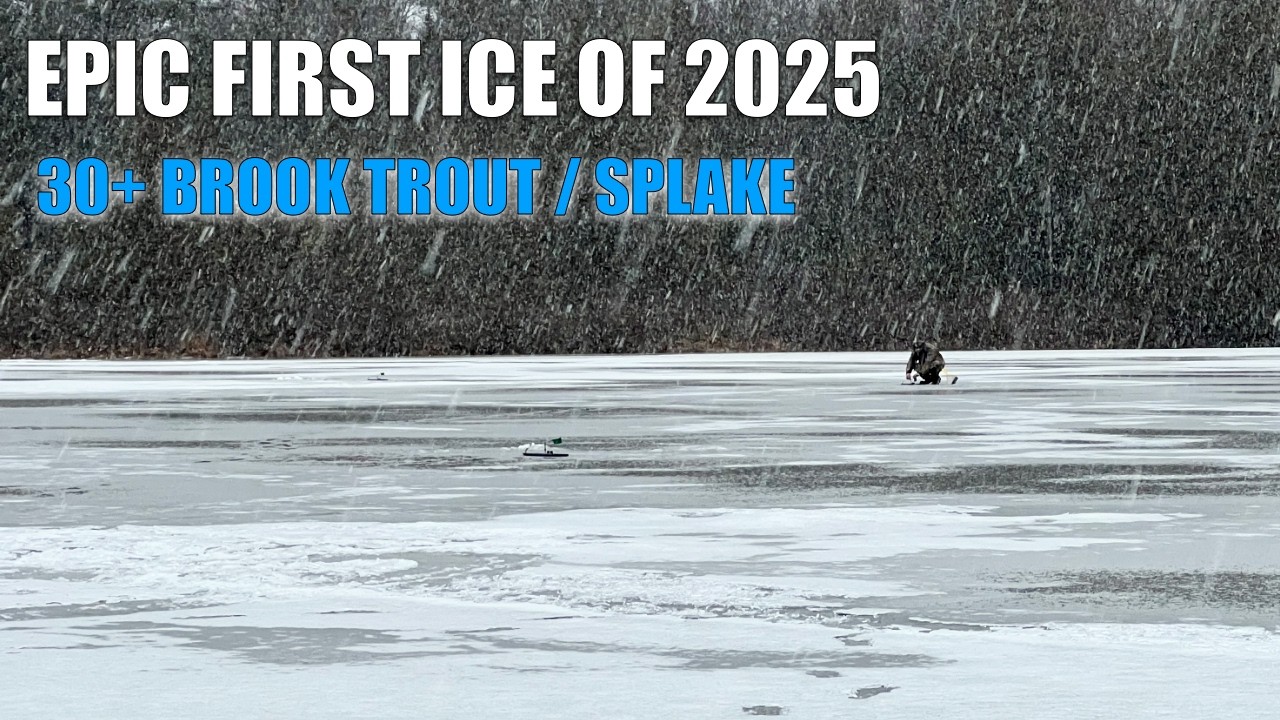 Epic First Ice 2025. 30+ Brook Trout and Splake. Maine Ice Fishing 2025.