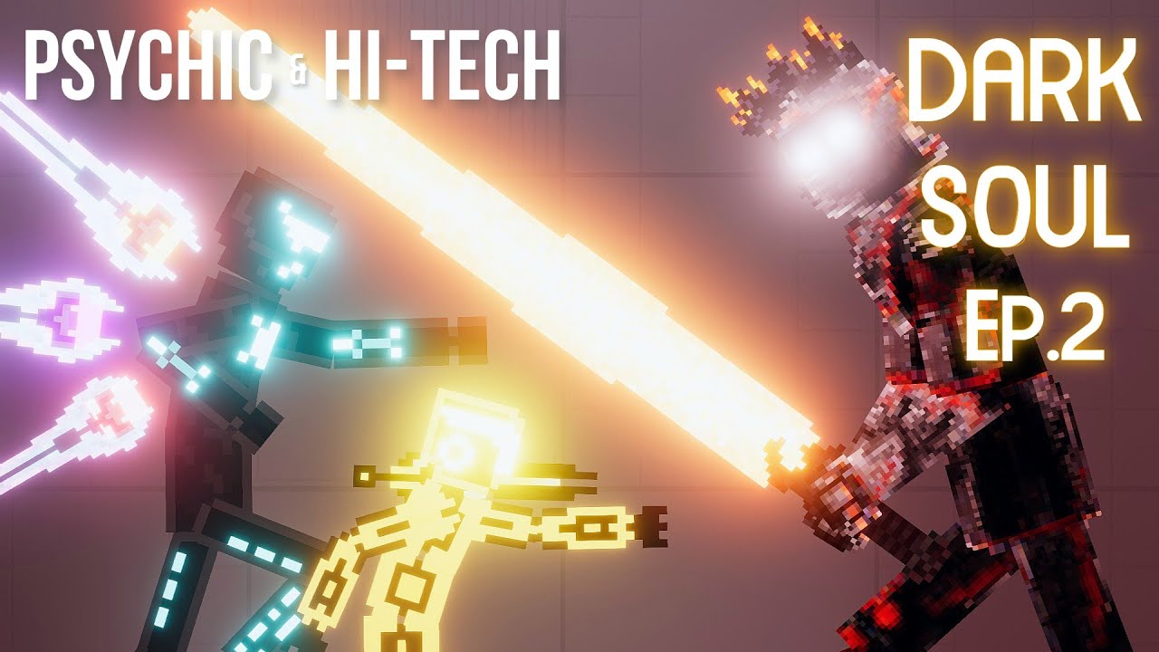 Psychic Soldier & Hi-Tech Soldier vs Dark Soul Boss #Ep.2 End - People Playground 1.20
