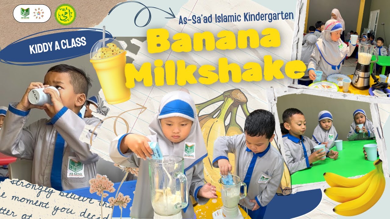 [#ASSIKonten] Montessori in Action ; Banana Milkshake🍌
