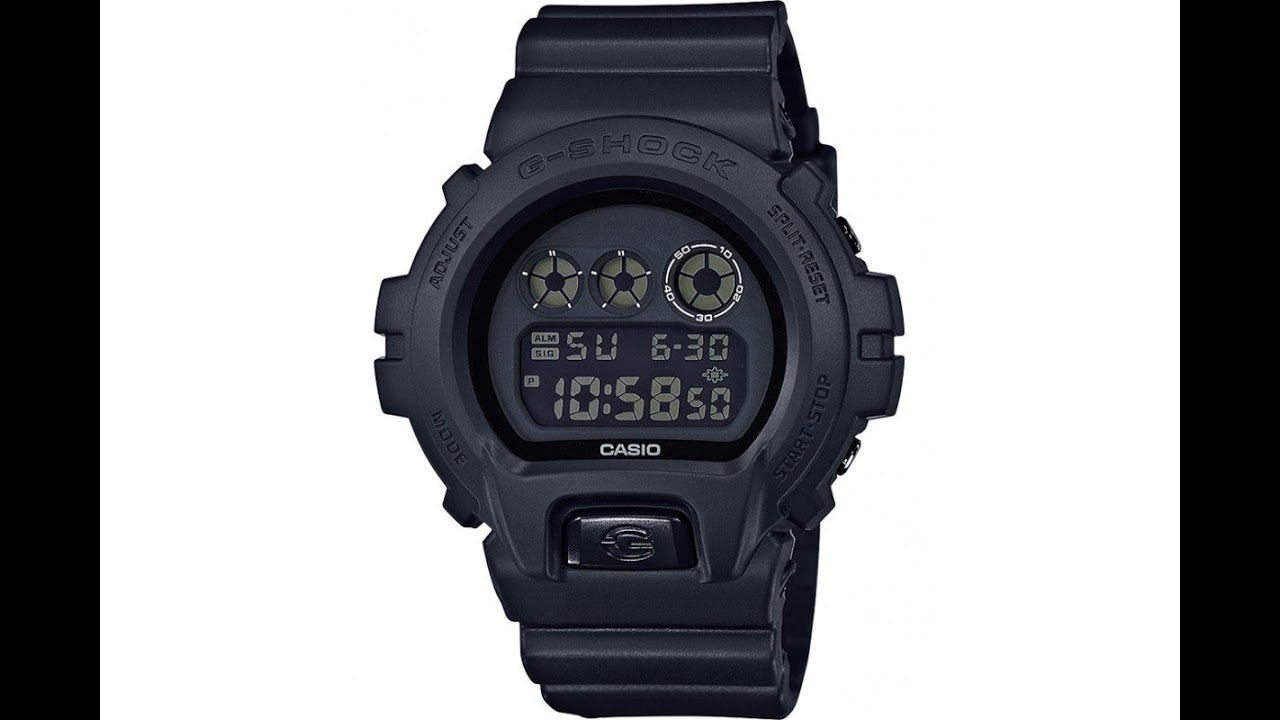 Casio G shock DW-6900BB-1ER   Полный Блэкаут
