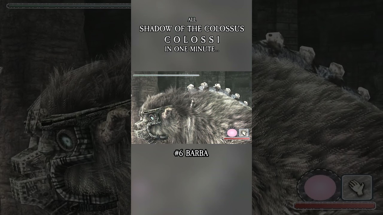 All Shadow of Colossus Colossi in One Minute... 4K Ultra HD 60 fps | PS2 | PlayStation 2