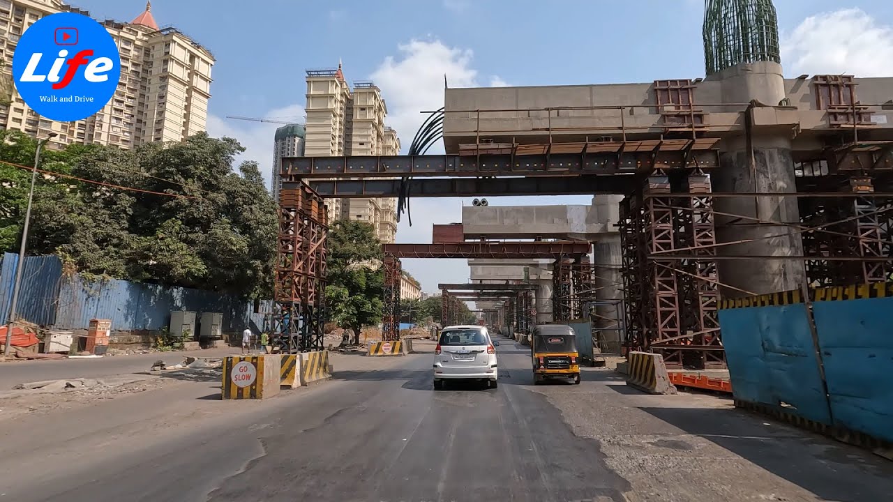 Ghodbunder Road, Thane - 4K Drive | Mumbai Metro Line 4 Current Update