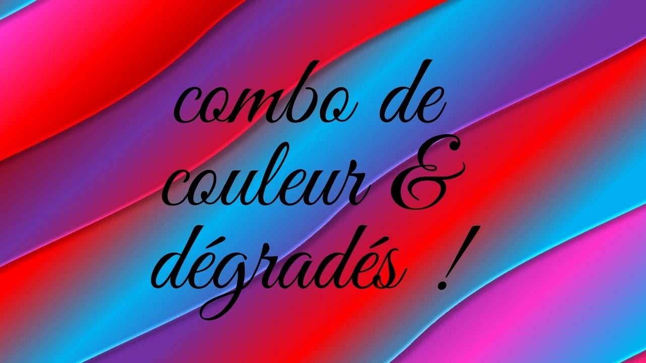 combos de couleurs et les dégradé