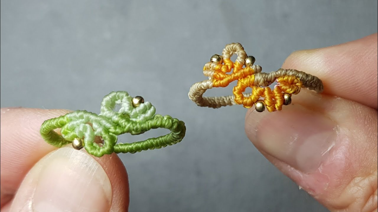 DIY Zarter Makramee-Ring Level 4; 06/2022