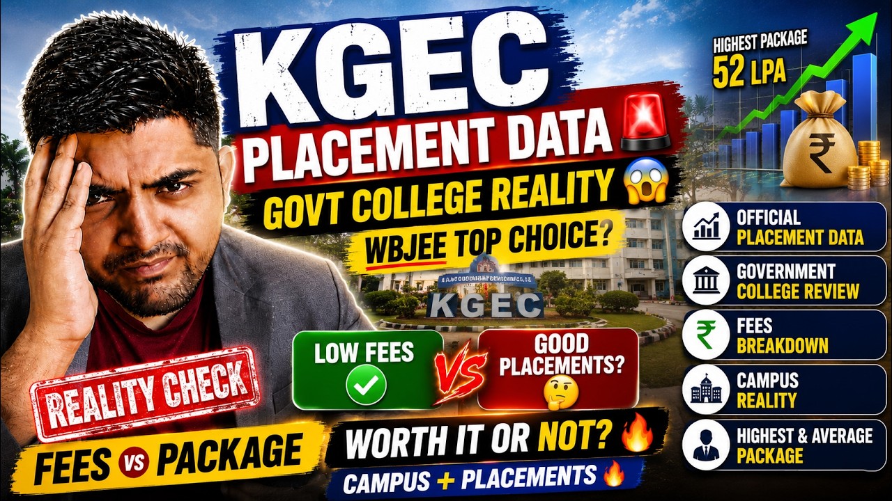 KGEC Placement Data 2026 🚀 | Kalyani Govt Engineering College Review | WBJEE Counselling