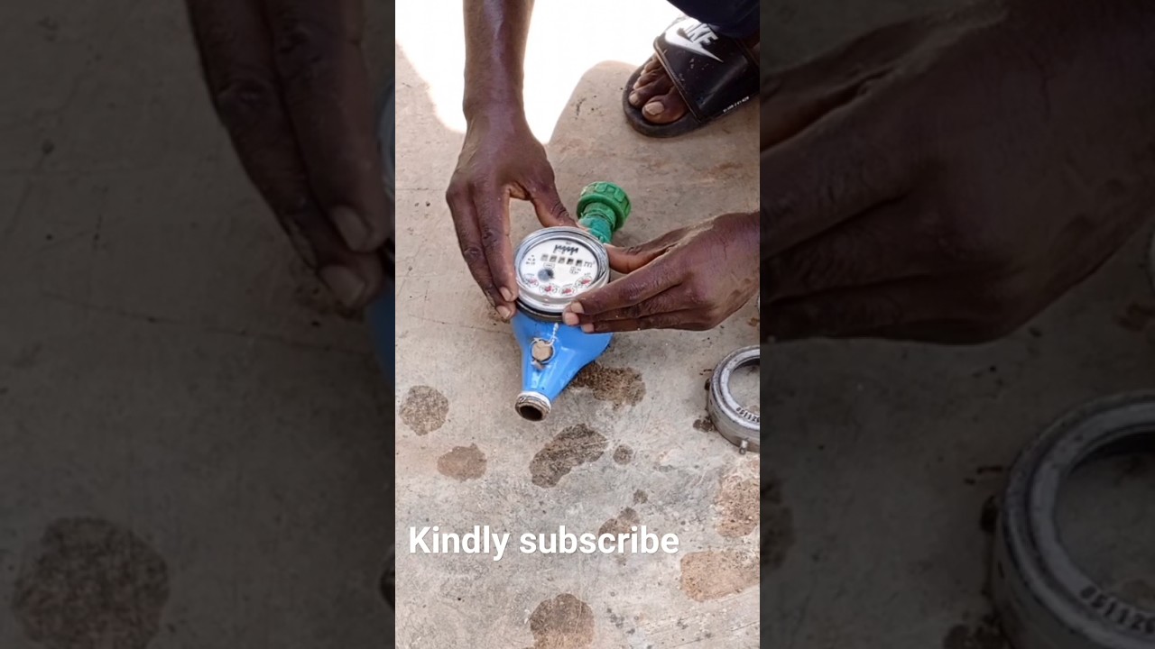 cleaning up a blocked water meter