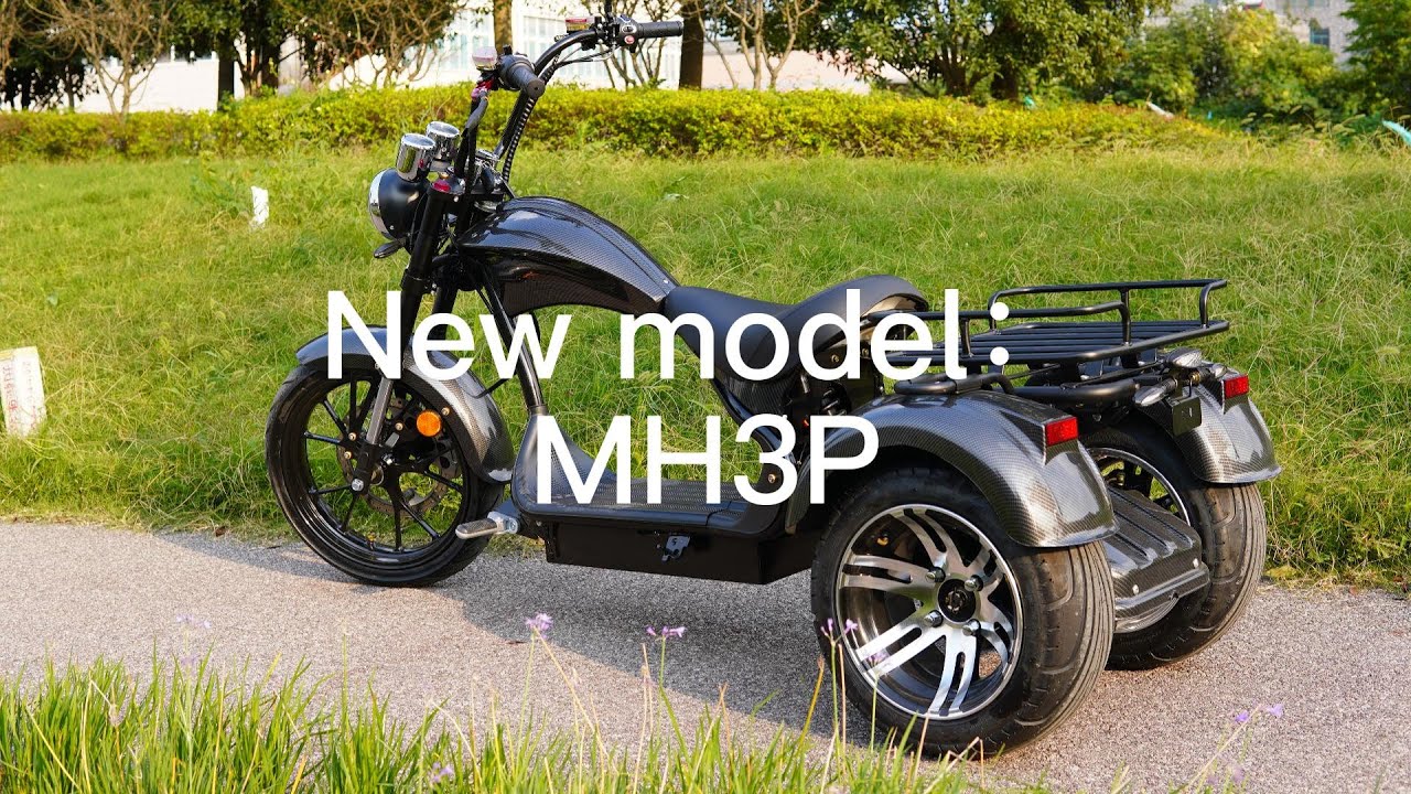 3 Wheel Electric Tricycle Citycoco Scooter e Chopper  MH3P