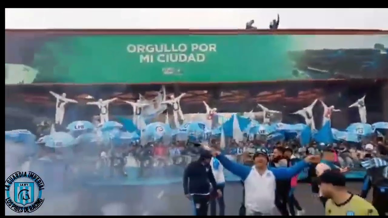 LOS PIBES DE RACING - LA GUARDIA IMPERIAL LLEGANDO AL CLÁSICO!!