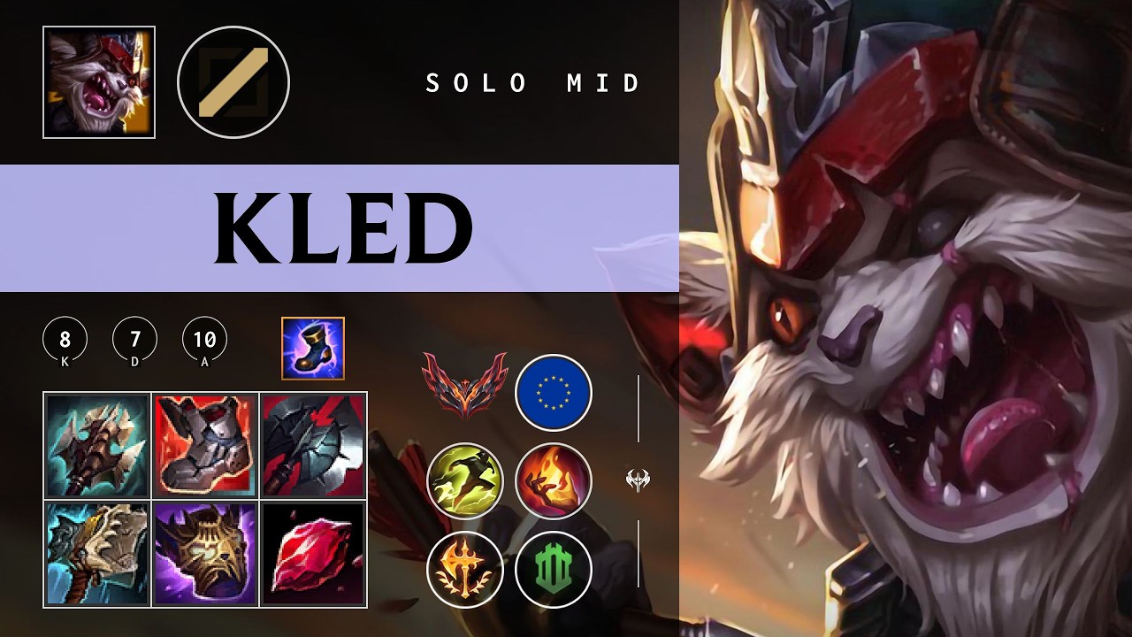Kled Mid vs Taliyah - EUW Grandmaster Patch 26.04