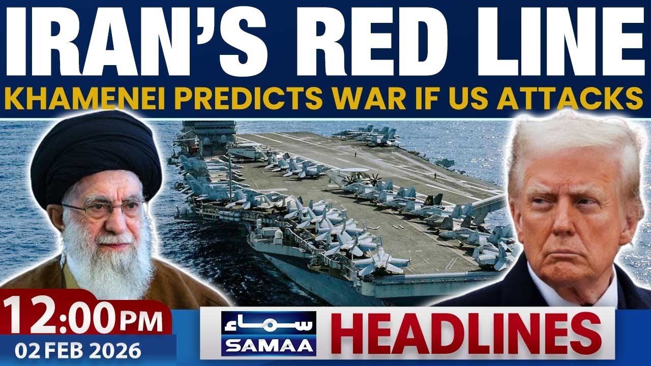Iran’s Red Line | Khamenei Predicts War if US Attacks | 12PM News Headlines