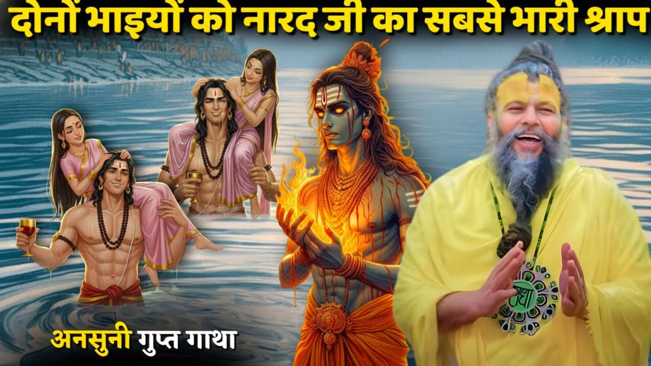 गंगा में मद से चूर कुबेर के दो पुत्र | नारद जी का भयंकर श्राप |अहंकार का विनाश | प्रेमानंद जी महाराज