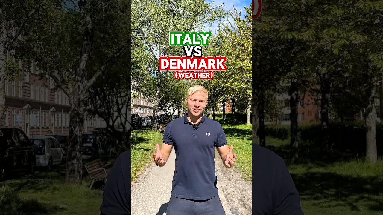 Italy 🇮🇹 VS Denmark 🇩🇰 (Weather) #denmark #danish #weather #goviral #fyp #dansk #italian #fyp