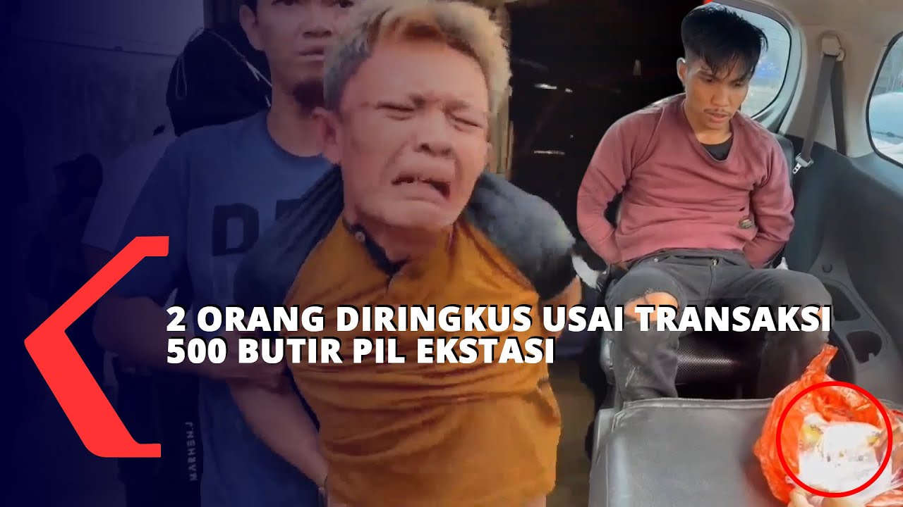 BNNP Babel Ringkus 2 Orang Tersangka Usai Transaksi 500 Butir Ekstasi