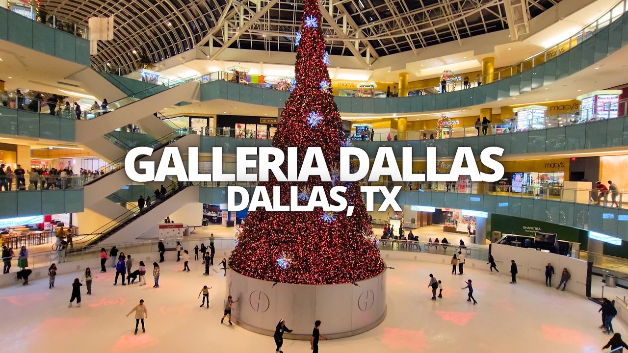 Exploring Galleria Dallas in Dallas, Texas USA Walking Tour #galleriadallas #dallas #texas