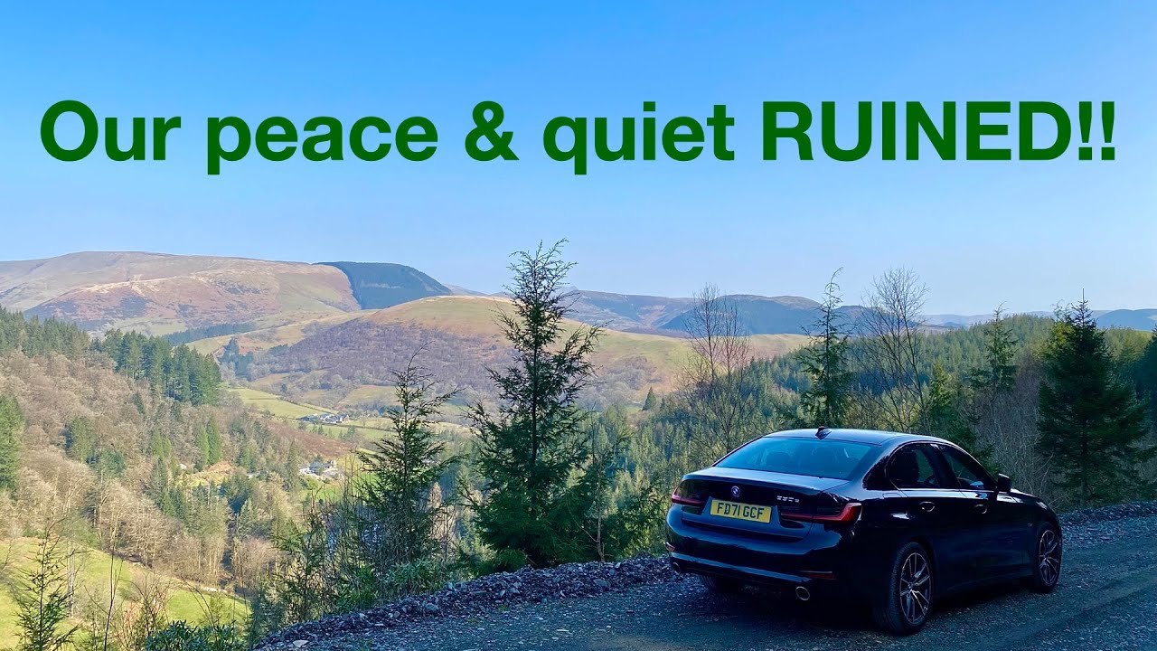 Peaceful Snowdonia North Wales forest walk spoiled by HOOLIGANS!