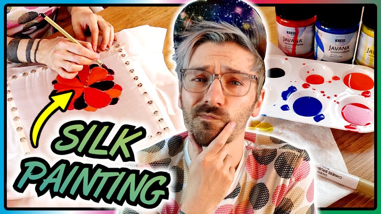 Silk Scarf Painting Craft Kit Review (Silk Painting Demonstration)