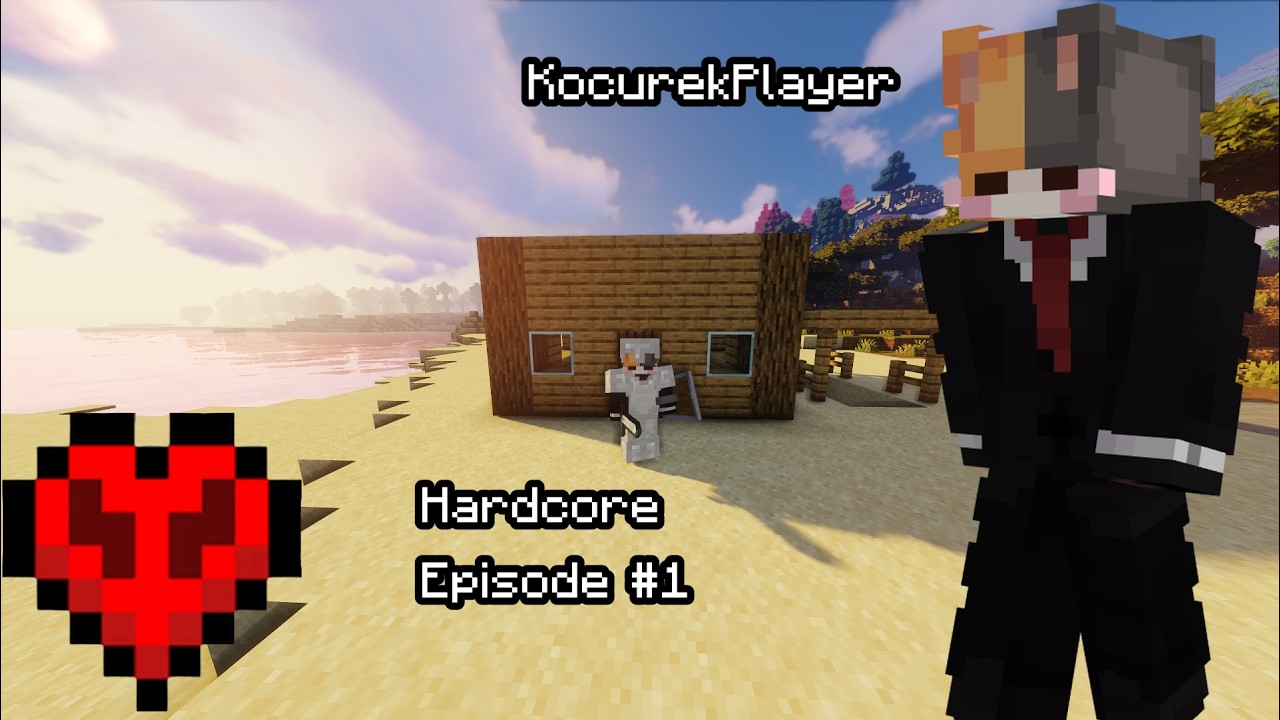 Hardcore Lets Play! Episode 1, Got iron armor and a base.