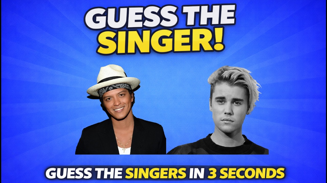 Guess the 50 Singers by the Picture in 3 Seconds!