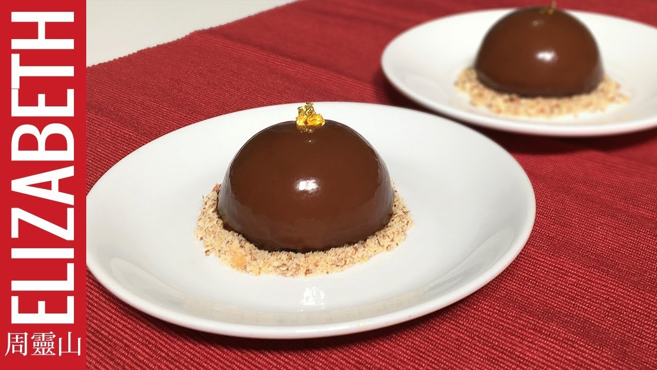 【聖誕大餐】鏡面栗子慕思蛋糕 Chestnut mousse cake with mirror glaze - 周靈山 Elizabeth - Lively Food No.189