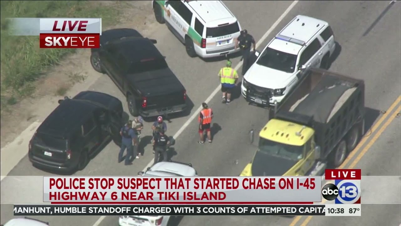 Wide-ranging high-speed chase comes to end on Highway 6 near Tiki Island