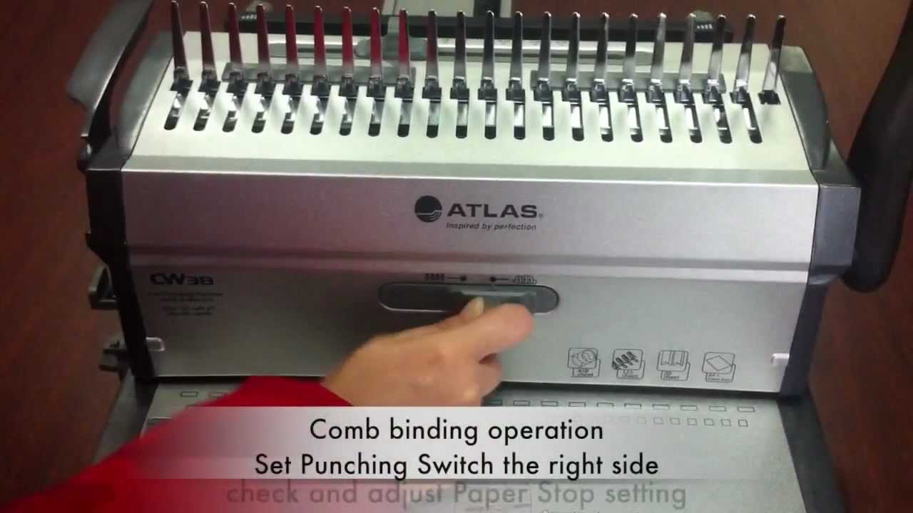 ATLAS Binding Machines - AS-BM-CW3B - 2-in-1 Binding Machine